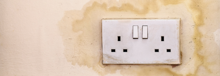 What happens if water gets in an electrical outlet